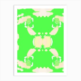 Abstract Green Background Art Print