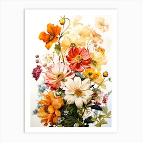 Whispering Meadows Wildflower Charm Art Print