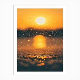 Sunset Over Water 1 Art Print