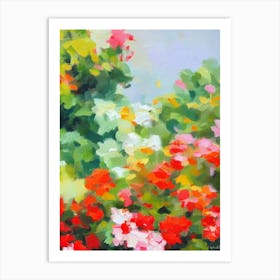 Begonia 2 Impressionist Painting Art Print