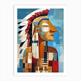 Onondaga Origins; A Minimalist Vision ! Native American Art Art Print