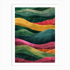 Colorful Mountains Art Print