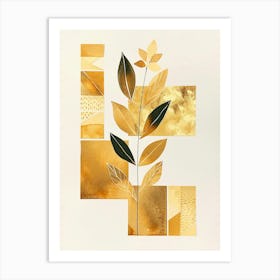 Gold Leaf 33 Art Print