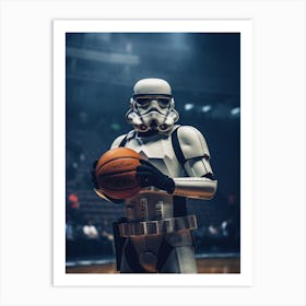 Stormtrooper Basketball Art Print