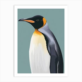 Emperor Penguin Isabela Island Minimalist Illustration 3 Art Print