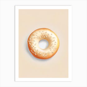 New York Bagel Marker Art Art Print