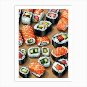 Sushi Set Art Print