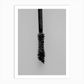 Black Mascara Brush Art Print