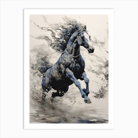 A Horse Painting In The Style Of Surrealistic Techniques2 Art Print