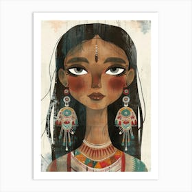 Indian Girl 1 Art Print