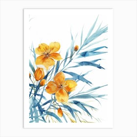 Watercolor Flowers 55 Art Print