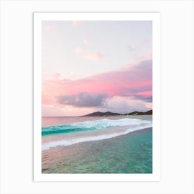 Cane Garden Bay, British Virgin Islands Pink Photography 1 Art Print
