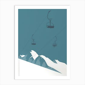 Ski Lift 1 Art Print