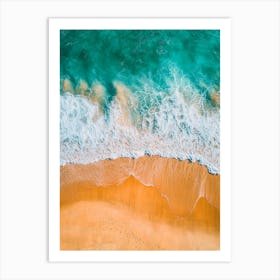 Aerial View Of A Beach 41 Art Print