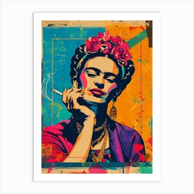 Frida Kahlo Vintage Poster 3 Art Print