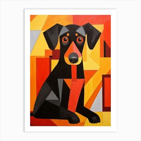 Dog Abstract Pop Art 8 Art Print