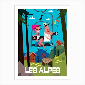 Les Alpes Poster Art Print