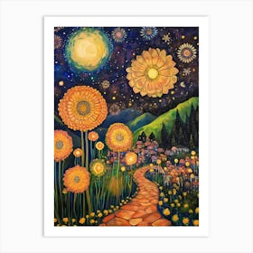 Flower Path Poster