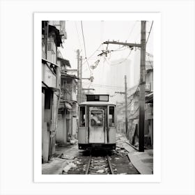 Busan, South Korea, Black And White Old Photo 1 Art Print