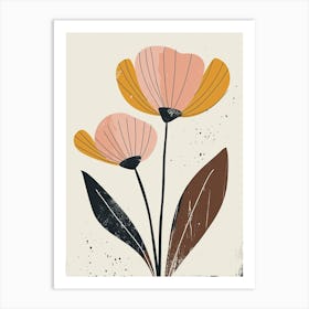 Annapolis Flower Market Boho Minimalist Style Art Print