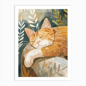 Cat In The Living Room 4 Art Print