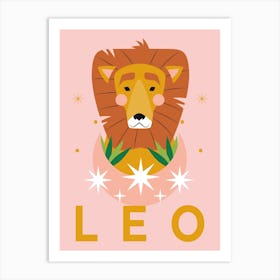 Leo Zodiac Art Print