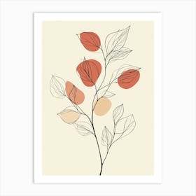 Abstract Leaves 8 Art Print