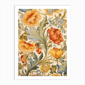 Floral Wallpaper 214 Art Print