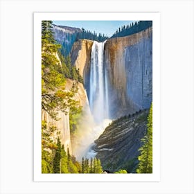 Yosemite Upper Falls, United States Majestic, Beautiful & Classic (2) Art Print