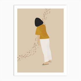 Moody Woman Art Print