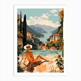 Vacation By The Pool 3 Art Print