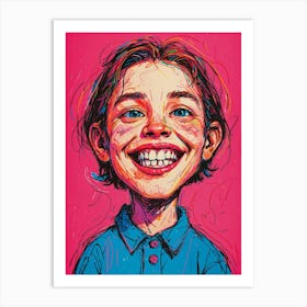 Boy With A Smile Art Print