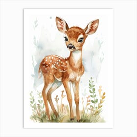 Fawn Painting Art Print