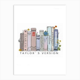 Taylor'S Version album titles Art Print