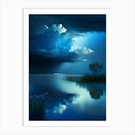 Rain Art Waterscape Photography 1 Art Print