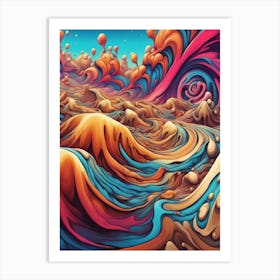 Desert Dunes Print Art Print