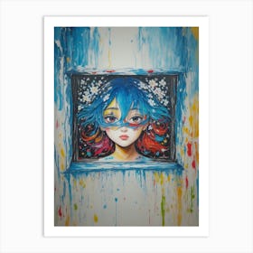 Window Girl Art Print