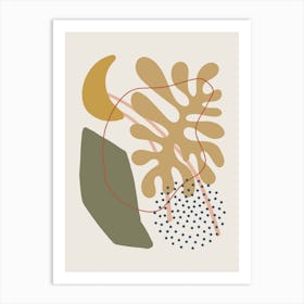 Abstract Organic Shapes Art Print