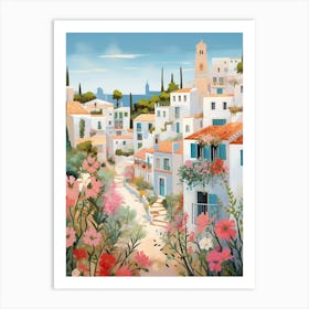 Ibiza Spain 8 Illustration Art Print