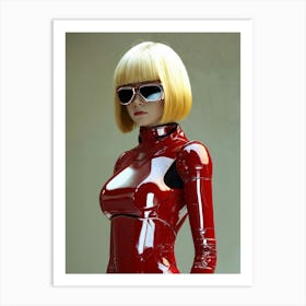 Futuristic Woman 3 Art Print