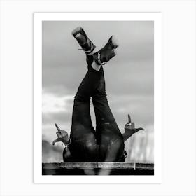 Middle Finger Feminist Black And White Fashion Photography Art Print