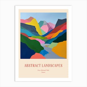 Colourful Abstract Crins National Park France 1 Poster Art Print