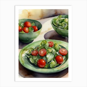 Green Salad Art Print