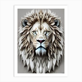 Lion Head 55 Art Print