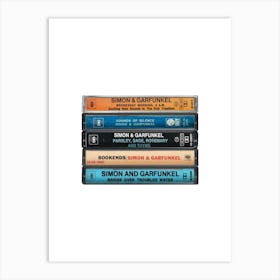 Simon & Garfunkel - Collected Albums - Cassette Print Art Print