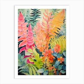 Tropical Plant Painting Boston Fern 2 Art Print