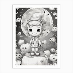 Halloween Jack O Lantern 2 Art Print