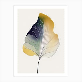 Ginkgo Leaf Abstract 2 Art Print