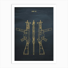 Ump Gun Patten Art Print