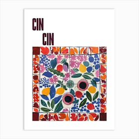 Cin Cin Poster Table With Wine Matisse Style 3 Art Print
